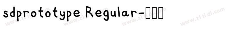 sdprototype Regular字体转换